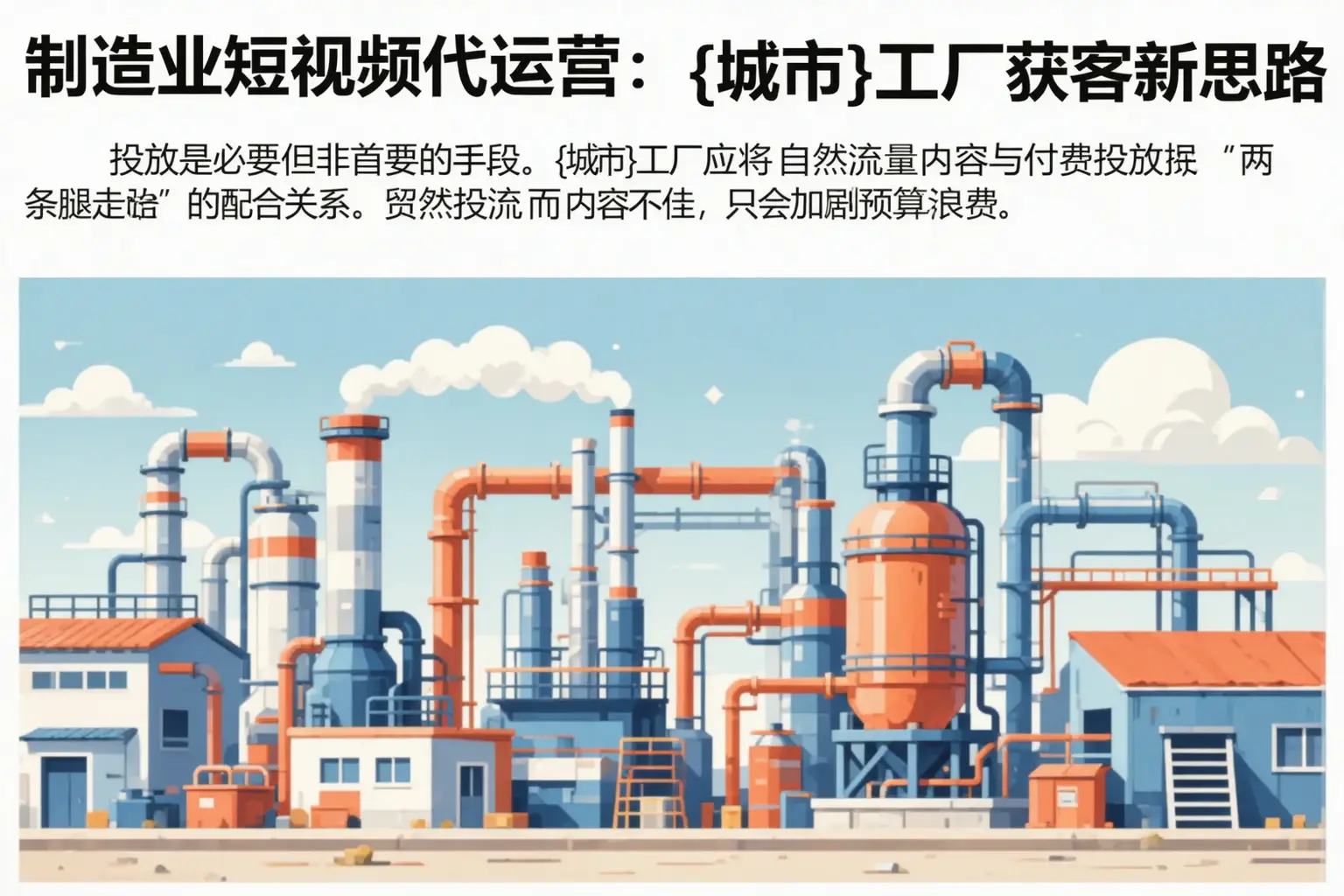 制造业短视频代运营：黄冈工厂获客新思路