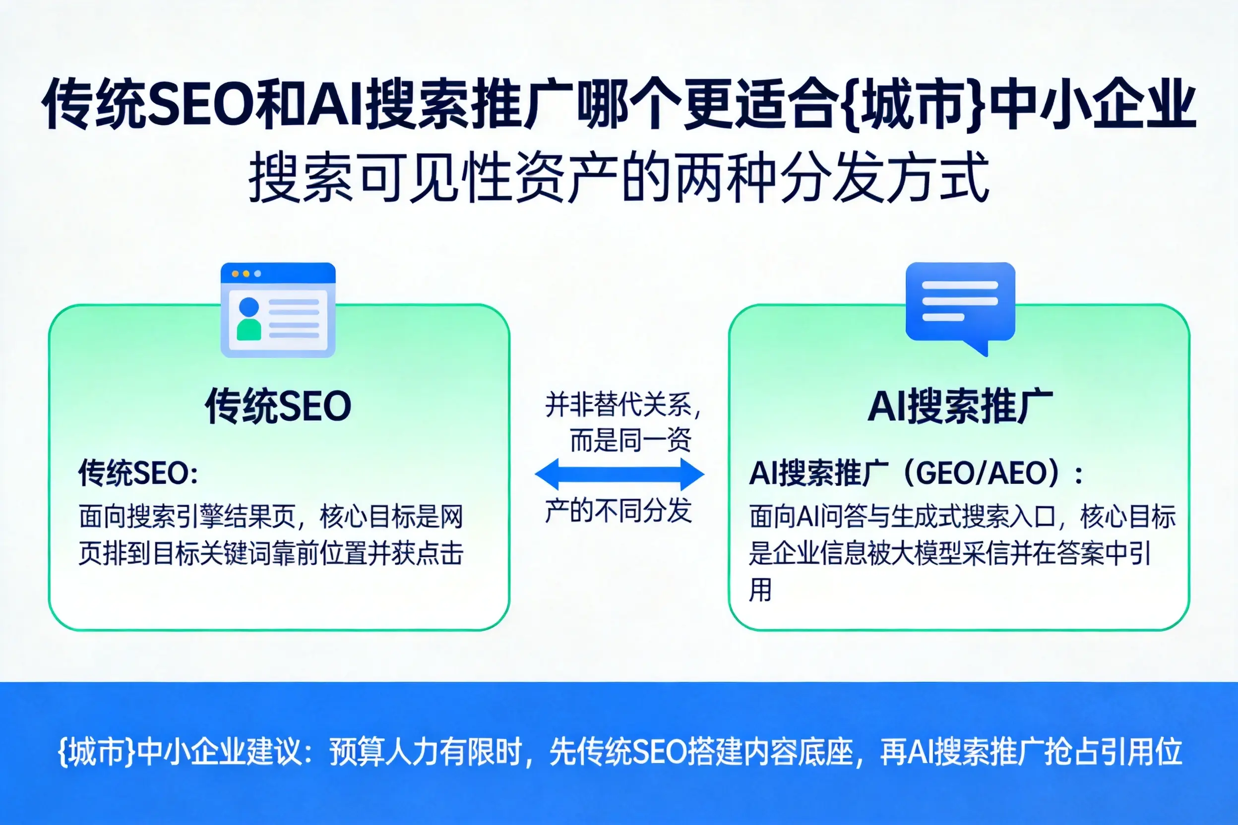 传统SEO和AI搜索推广哪个更适合黄冈中小企业