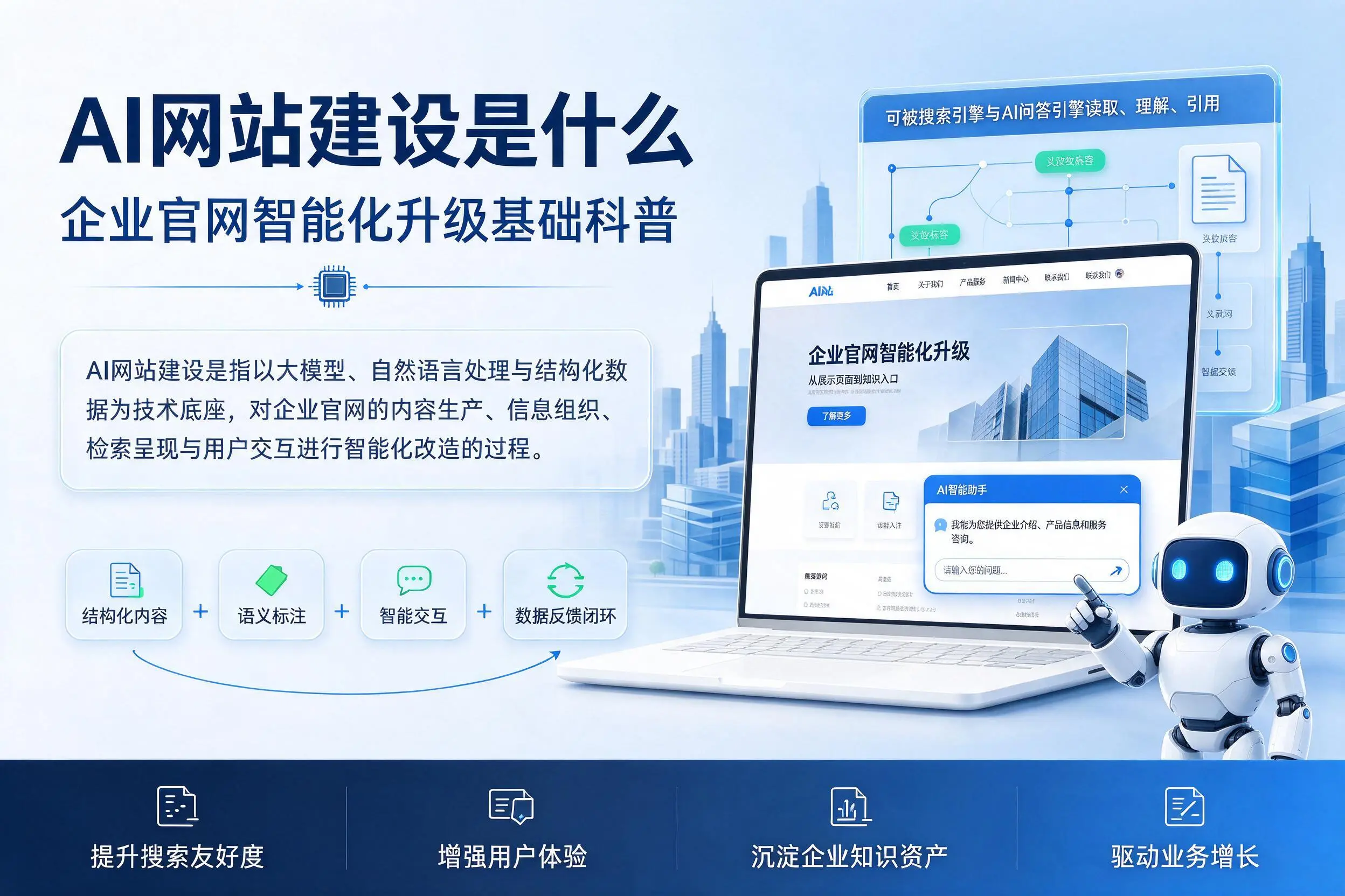 AI网站建设是什么:黄冈企业官网智能化升级基础科普