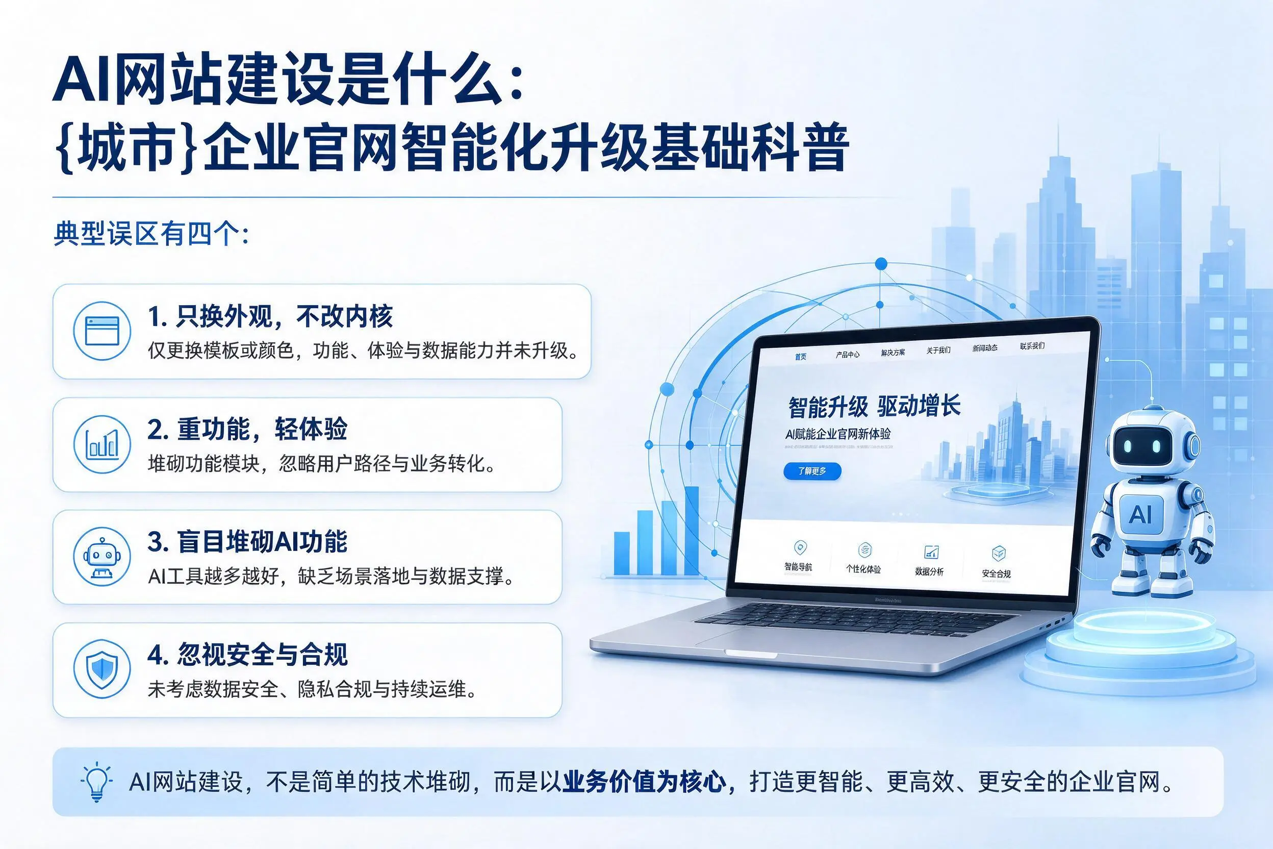 AI网站建设是什么:黄冈企业官网智能化升级基础科普