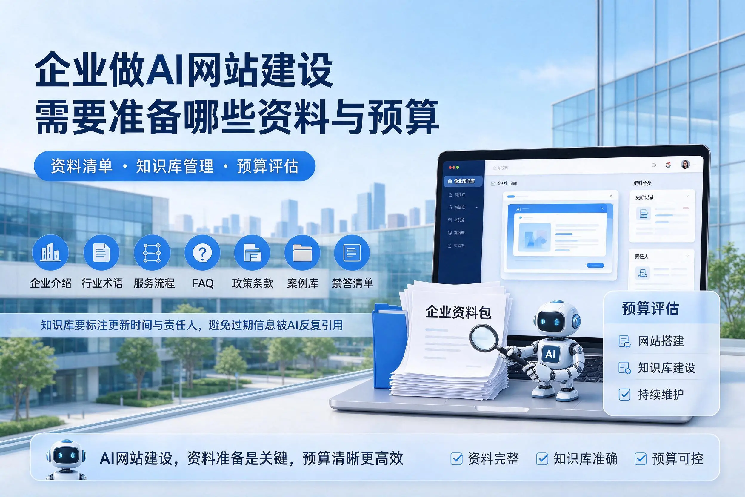 黄冈企业做AI网站建设需要准备哪些资料与预算