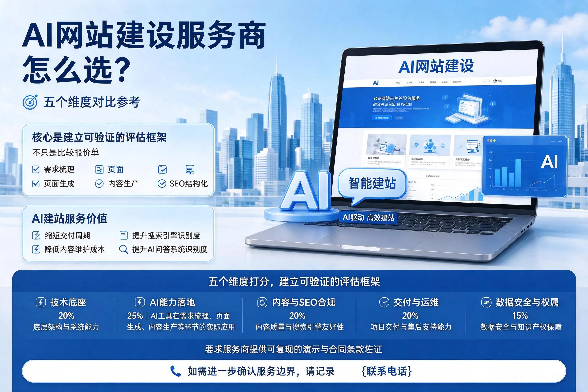 黄冈AI网站建设服务商怎么选?五个维度对比参考