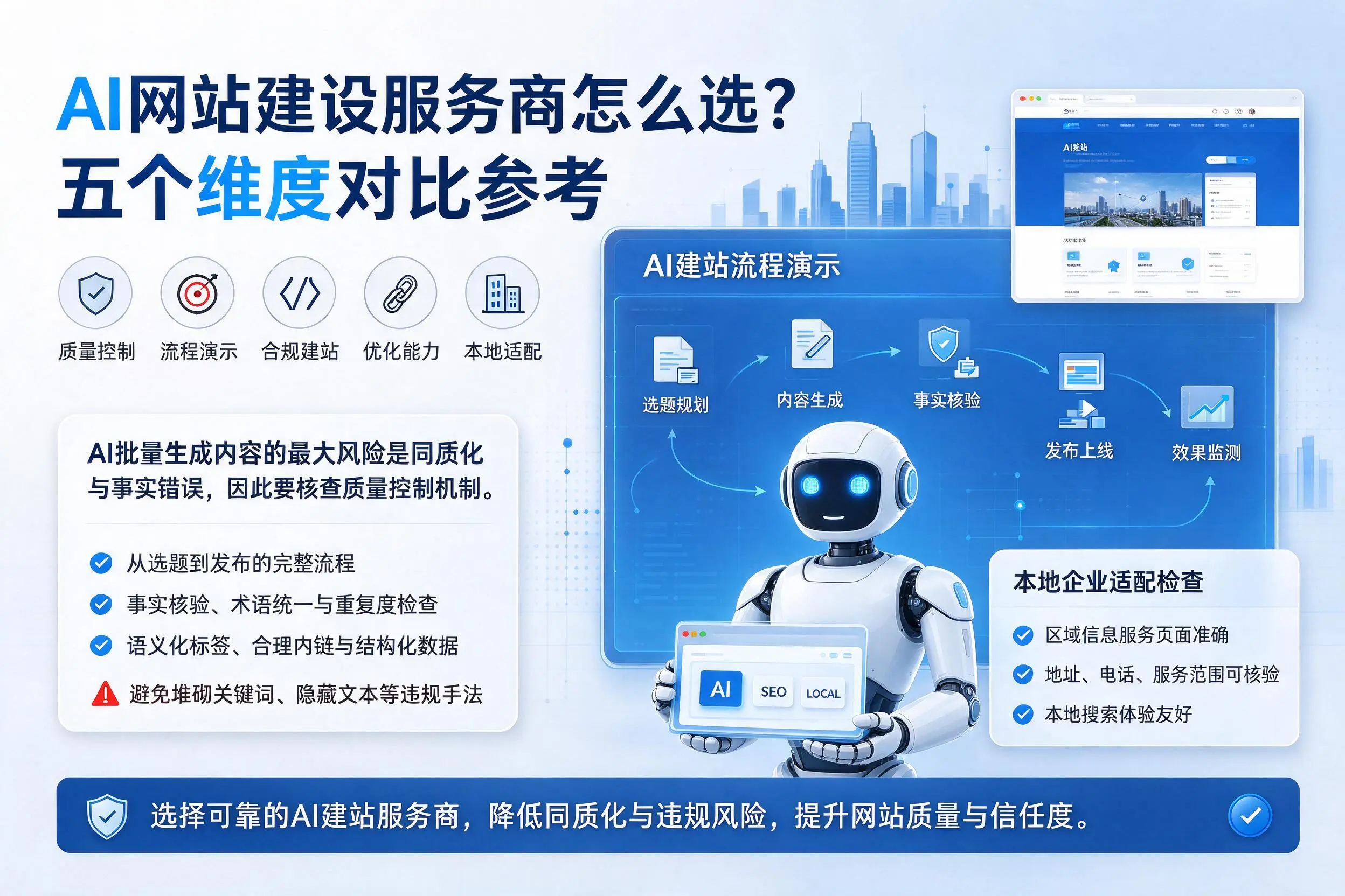 黄冈AI网站建设服务商怎么选?五个维度对比参考