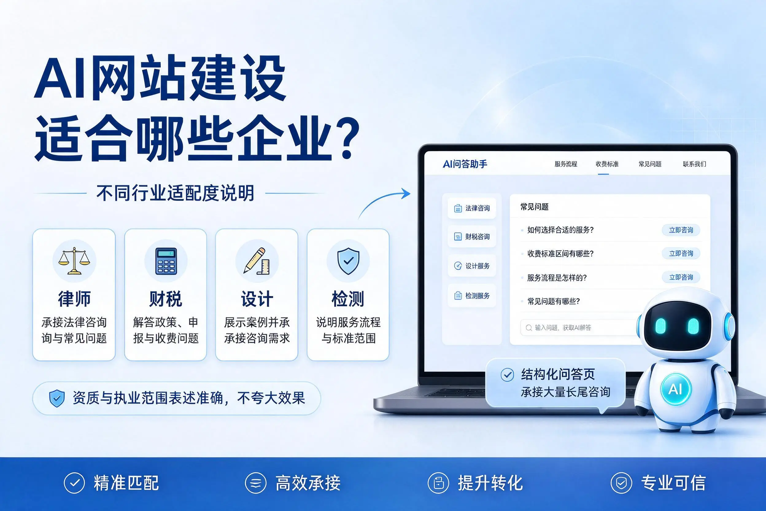 AI网站建设适合哪些企业？黄冈不同行业适配度说明