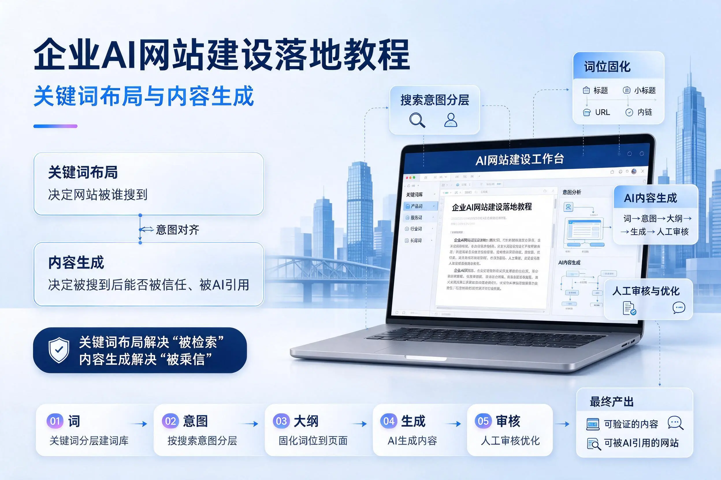 黄冈企业AI网站建设落地教程：关键词布局与内容生成