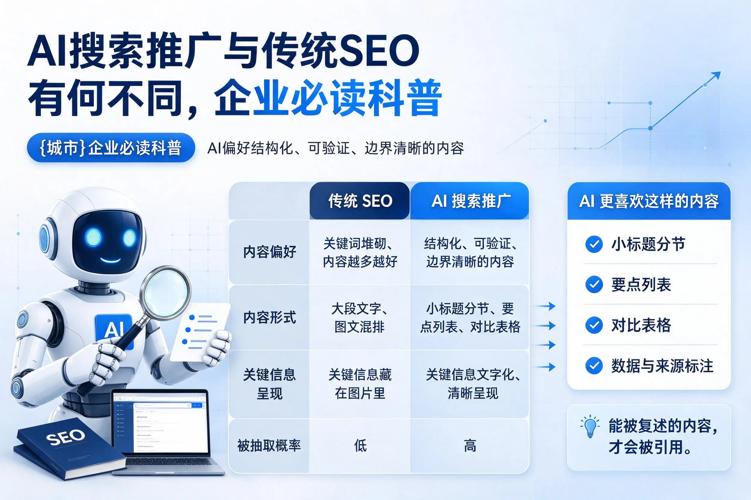 AI搜索推广与传统SEO有何不同,黄冈企业必读科普